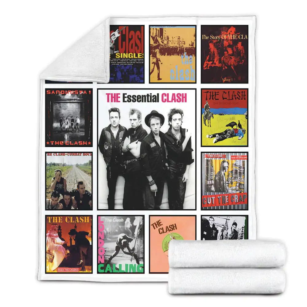 The Clash Fleece Blanket Gift For Mothers Day Fathers Day