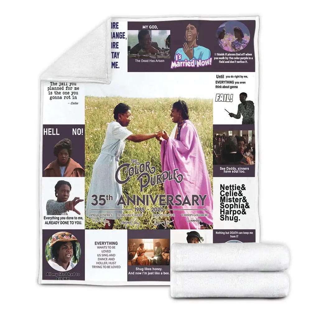 The Color Purple Fleece Blanket Gift For Wife Husband