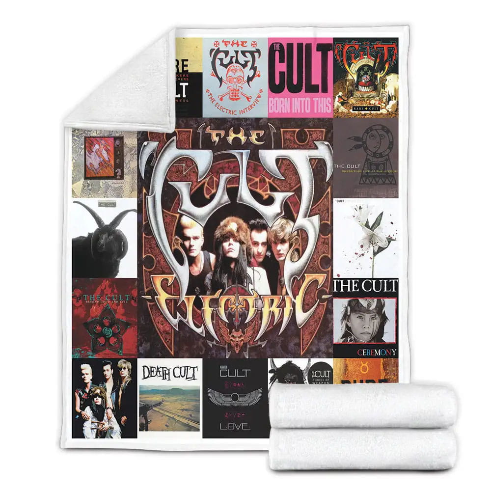 The Cult Albums Fleece Blanket Gift For Mothers Day Fathers Day