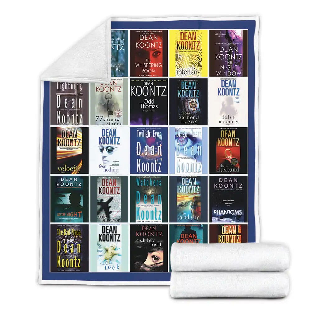 The Dean Koontz Collection Fleece Blanket Gift For Wife Husband
