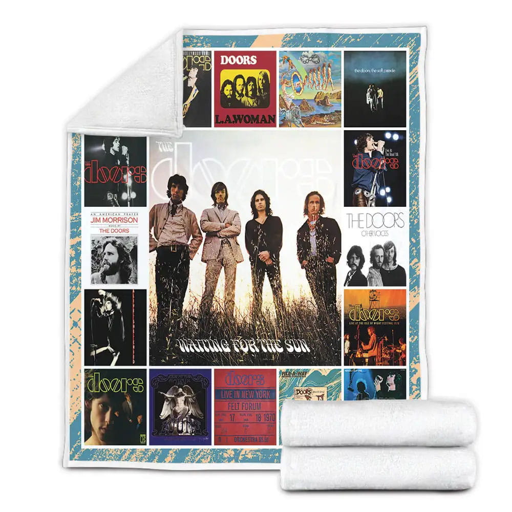 The Doors Albums Cover Poster Fleece Blanket 