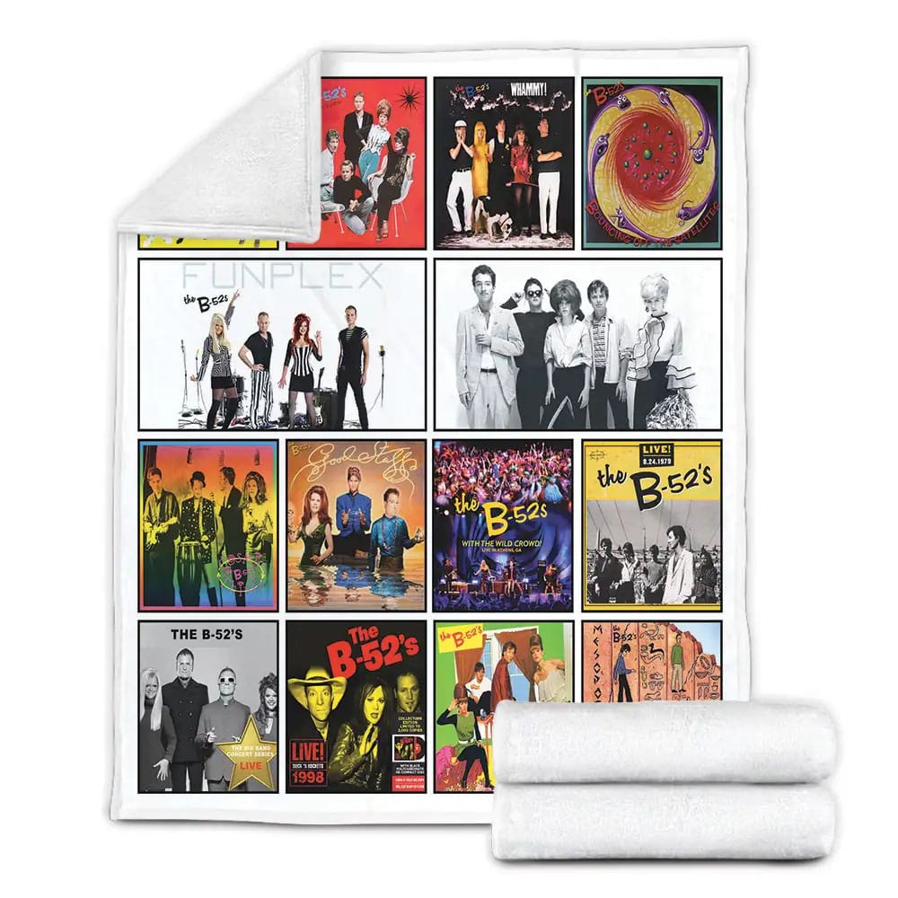 The B-52s Fleece Blanket Gift For Mothers Day Fathers Day