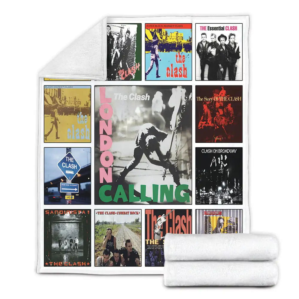 The Clash Albums Fleece Blanket Gift For Wife Husband