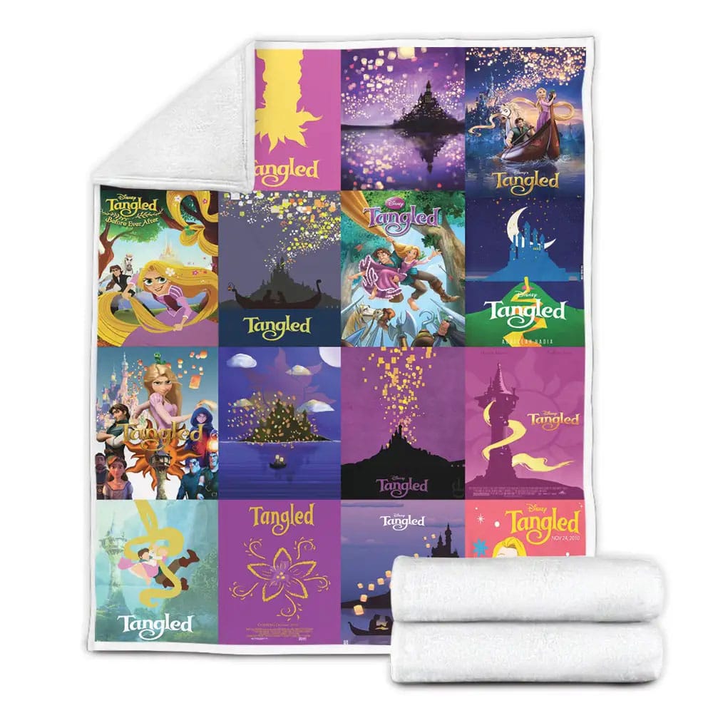 Tangled Fleece Blanket Gift For Besties
