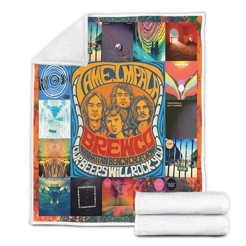 Tame Impala Fleece Blanket Gift For Mothers Day Fathers Day