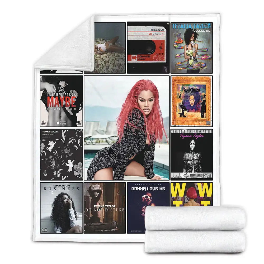 Teyana Taylor Album Covers Fleece Blanket Gift For Wife Husband