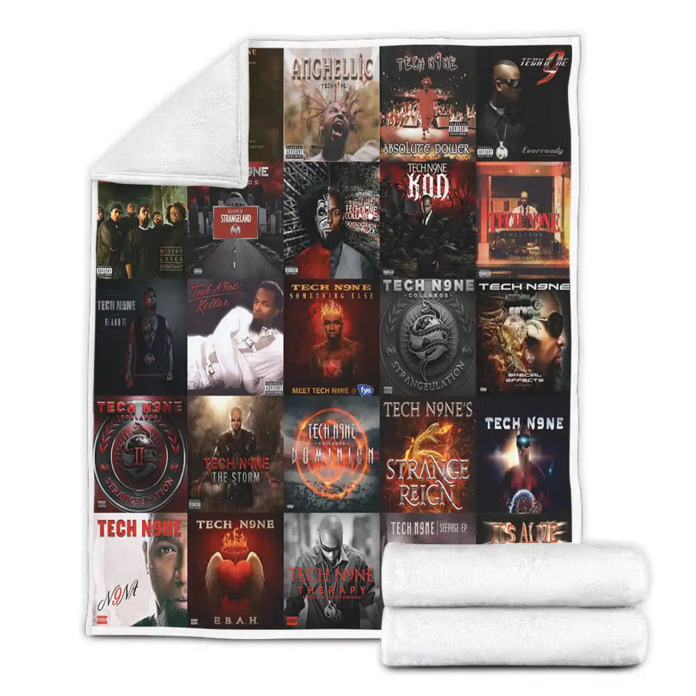 Tech N9ne Album Covers Fleece Blanket Gift For Wife Husband