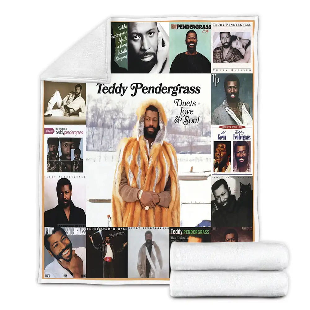 Teddy Pendergrass Albums Fleece Blanket Gift For Mothers Day Fathers Day