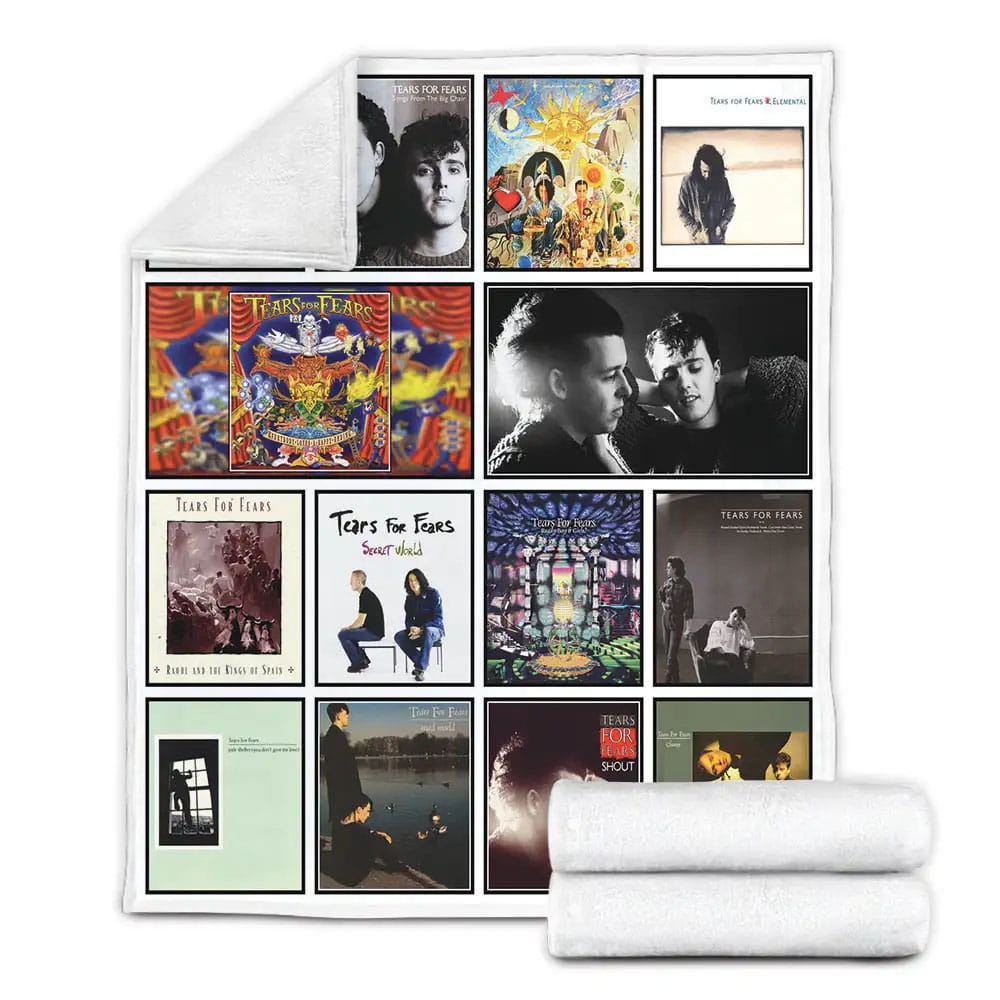 Tears For Fears Album Covers Fleece Blanket Gift For Besties
