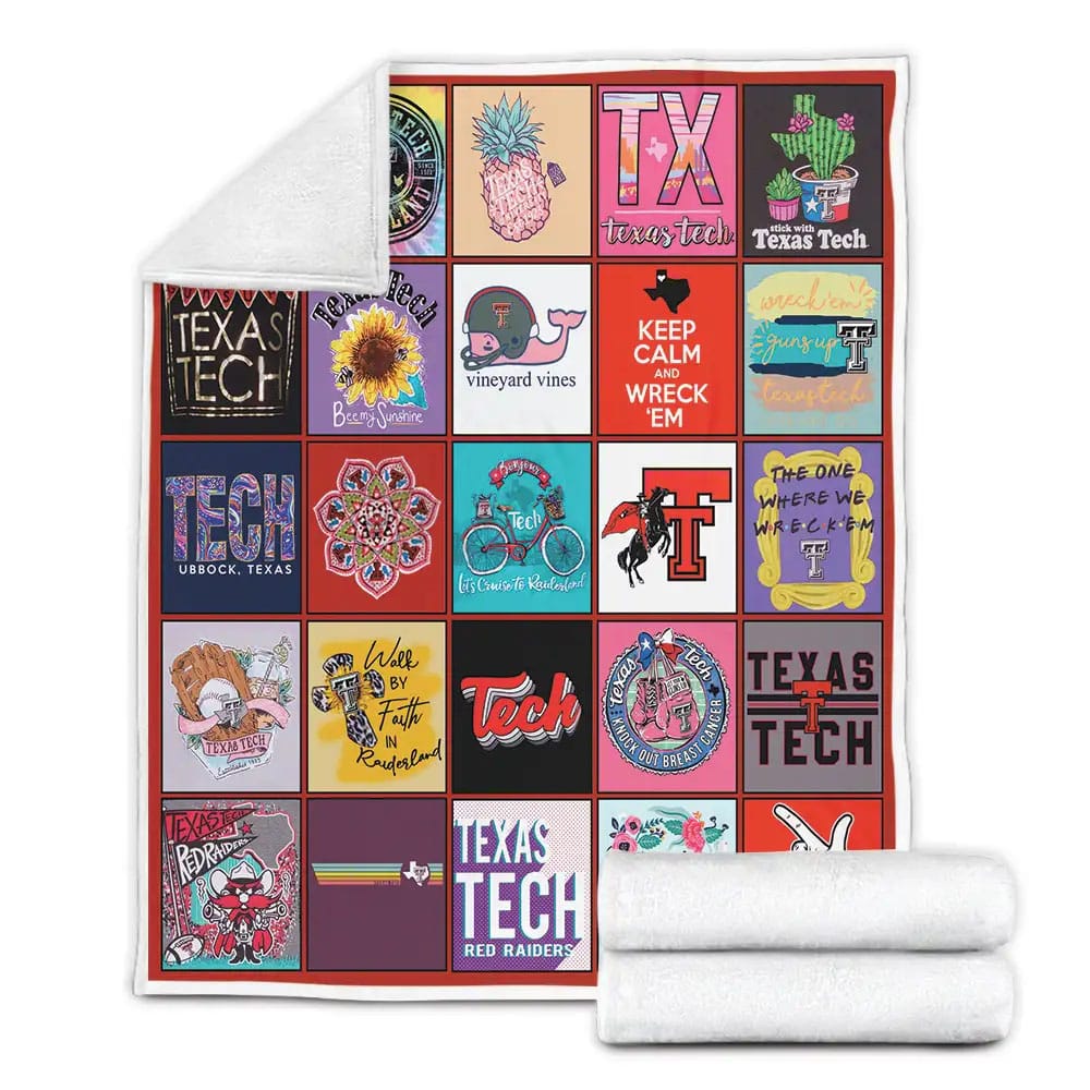 Texas Tech Fleece Blanket Gift For Besties
