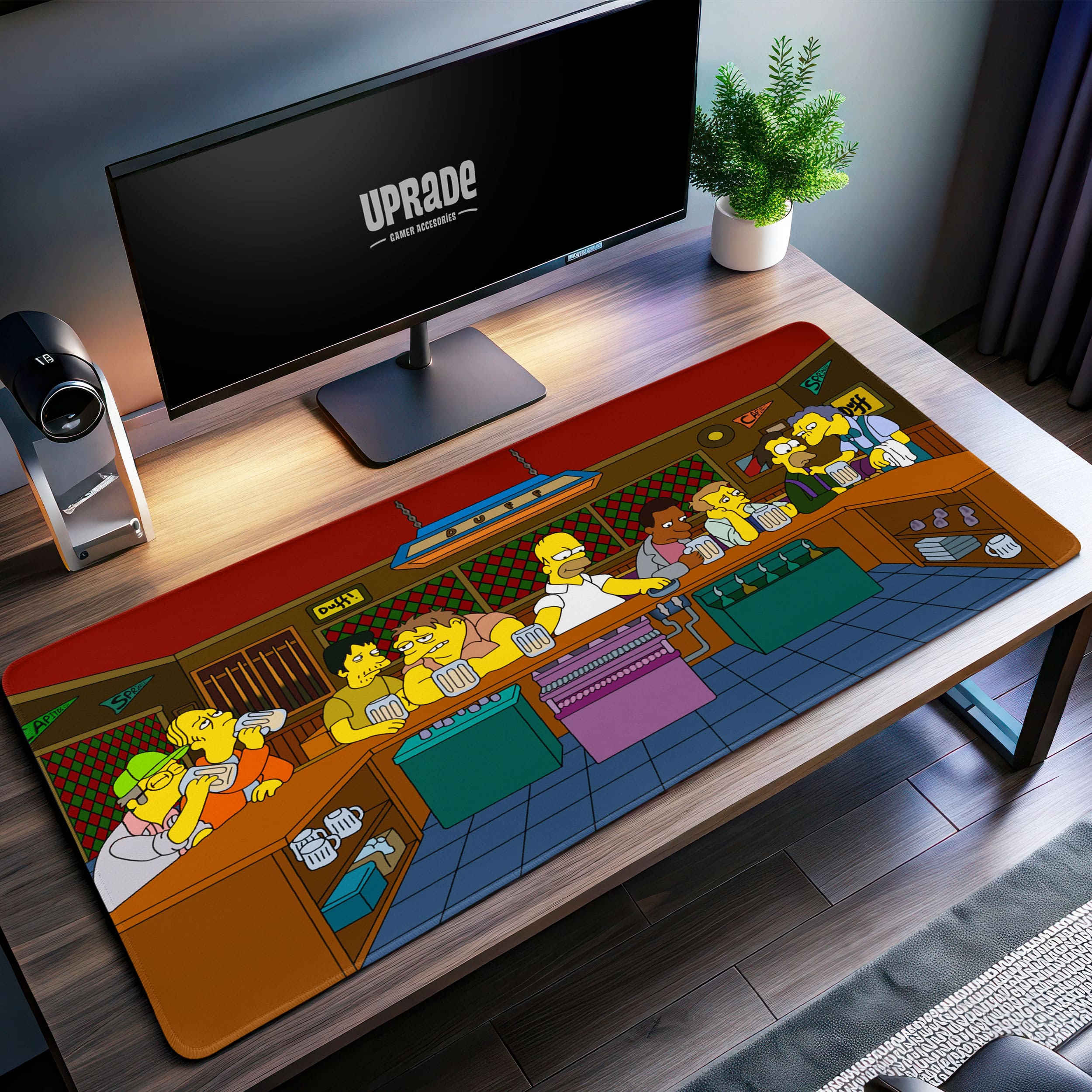 Allleftout Moe'S Tavern Desk Mat, Simpsons Bar Mouse Pad