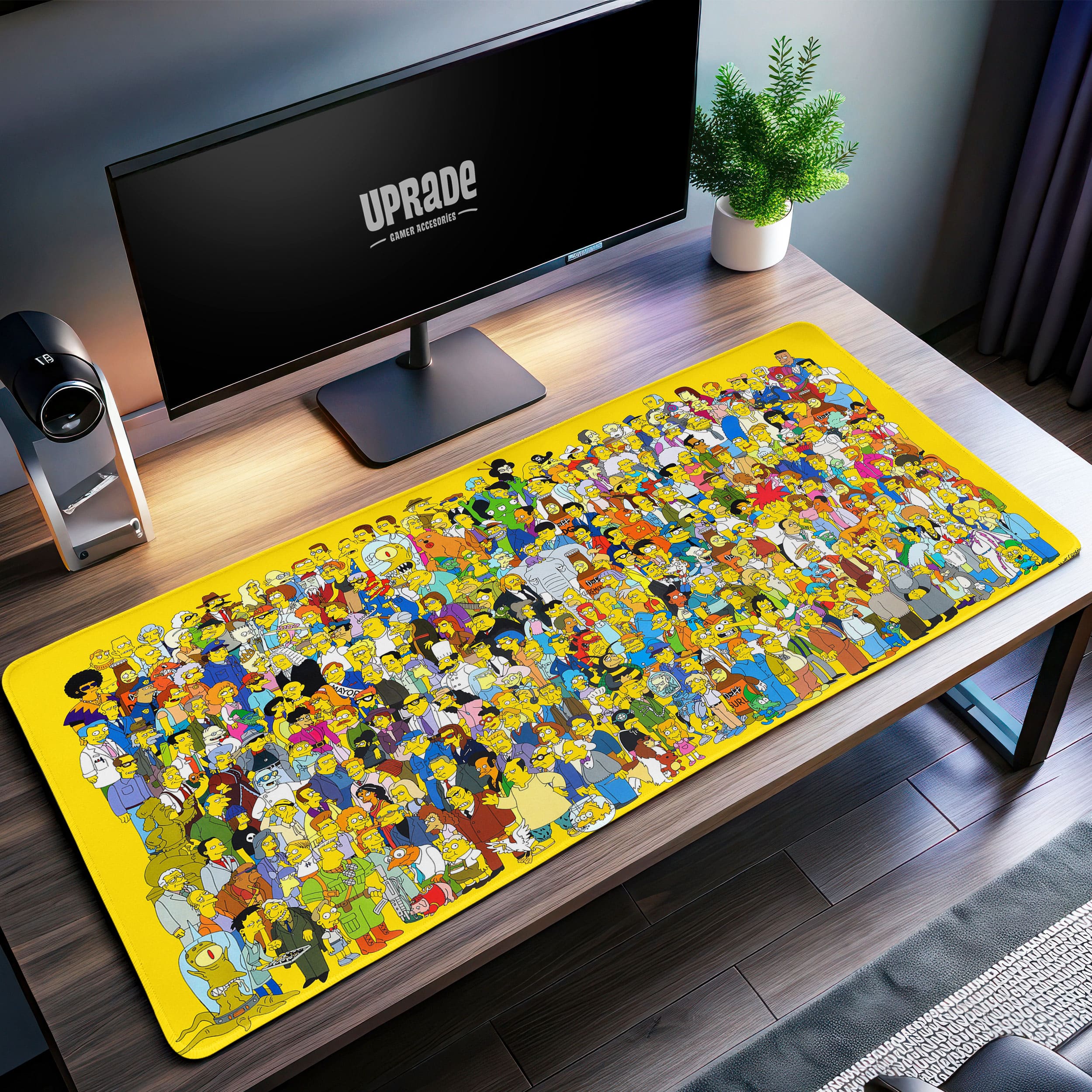 Allleftout Springfield Characters Desk Mat, The Simpsons Mouse Pad