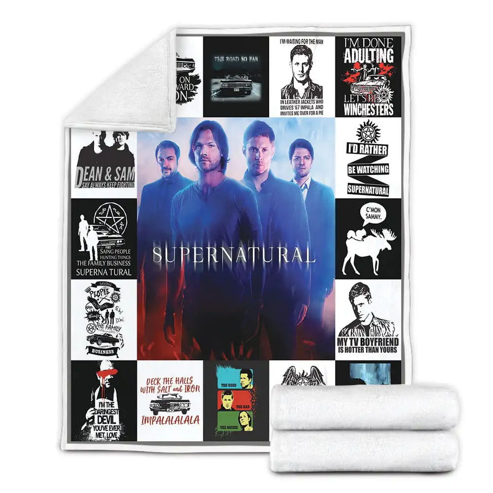Supernatural Fleece Blanket Gift For Wife Husband