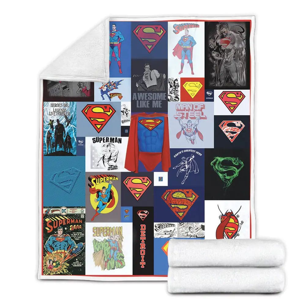 Superman Fleece Blanket Gift For Besties