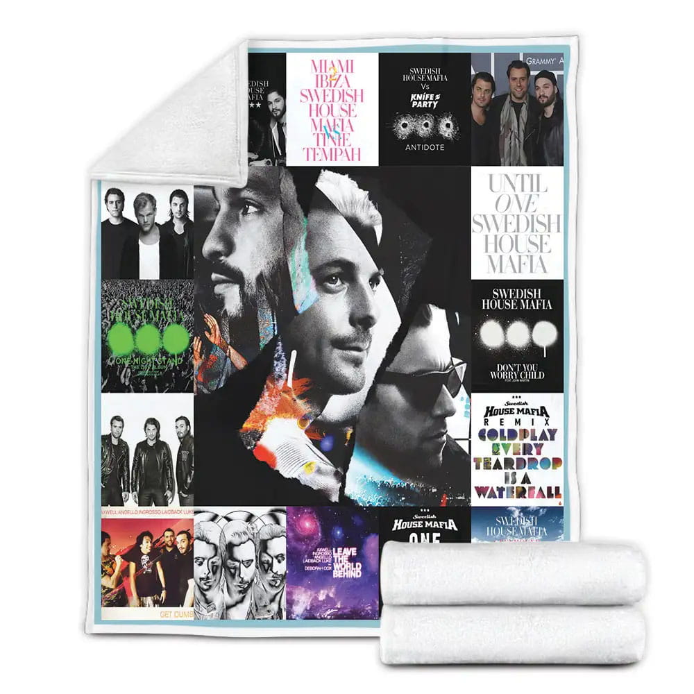 Swedish House Mafia Albums Fleece Blanket Gift For Mothers Day Fathers Day