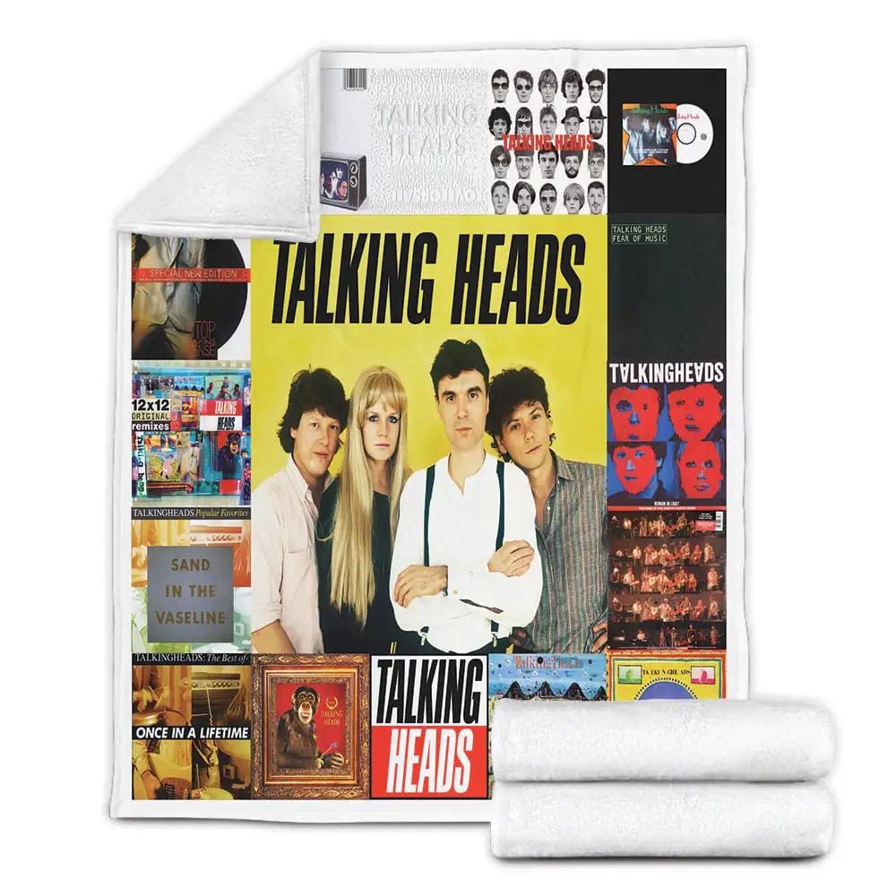 Talking Heads Album Covers Fleece Blanket 