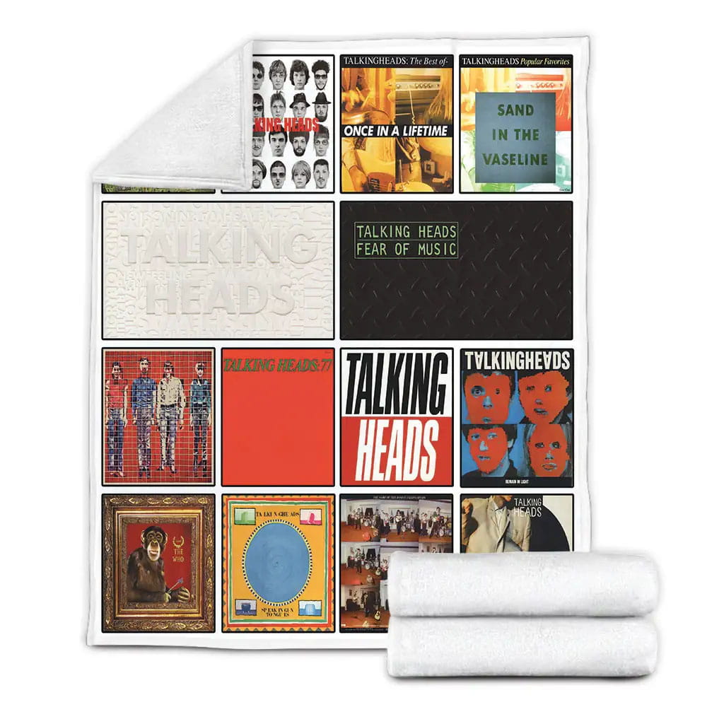 Talking Heads Albums Fleece Blanket Gift For Wife Husband