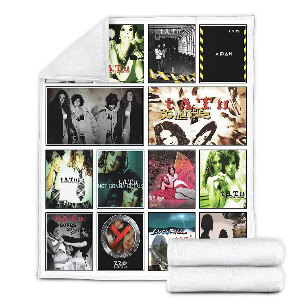 T.A.T.U. Album Covers Fleece Blanket Gift For Besties