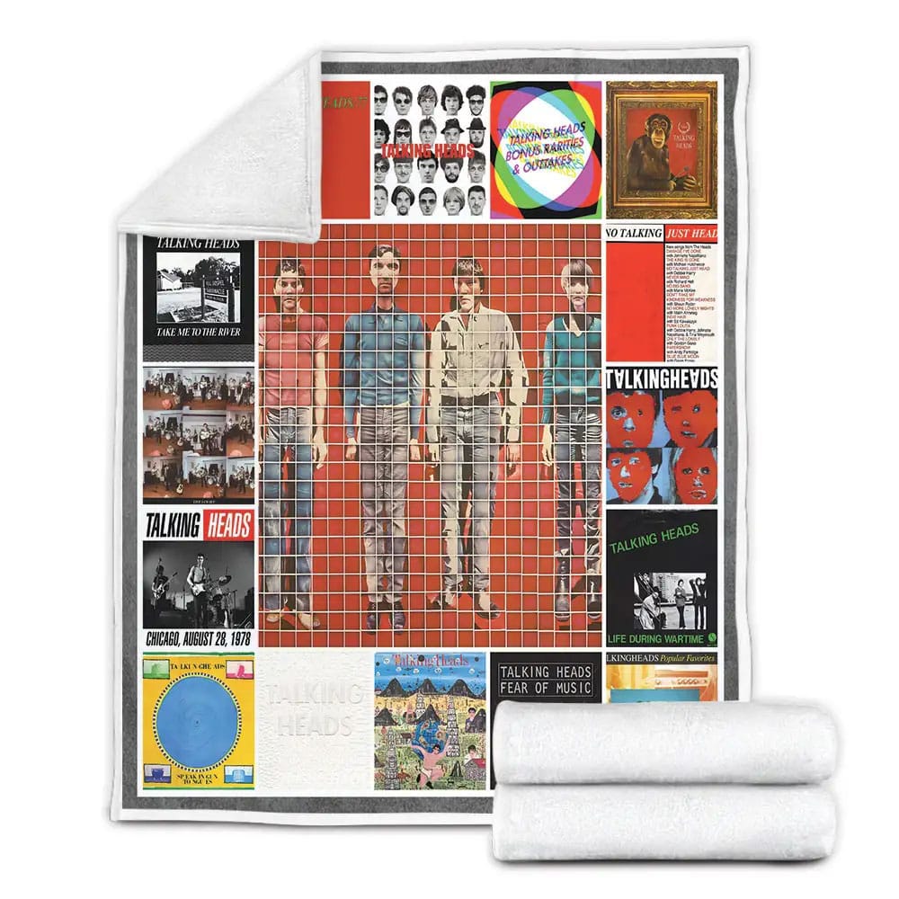 Talking Heads Albums Cover Poster Fleece Blanket Gift For Besties