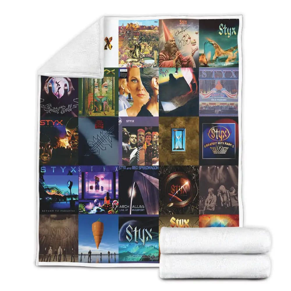 Styx Band Fleece Blanket Gift For Mothers Day Fathers Day
