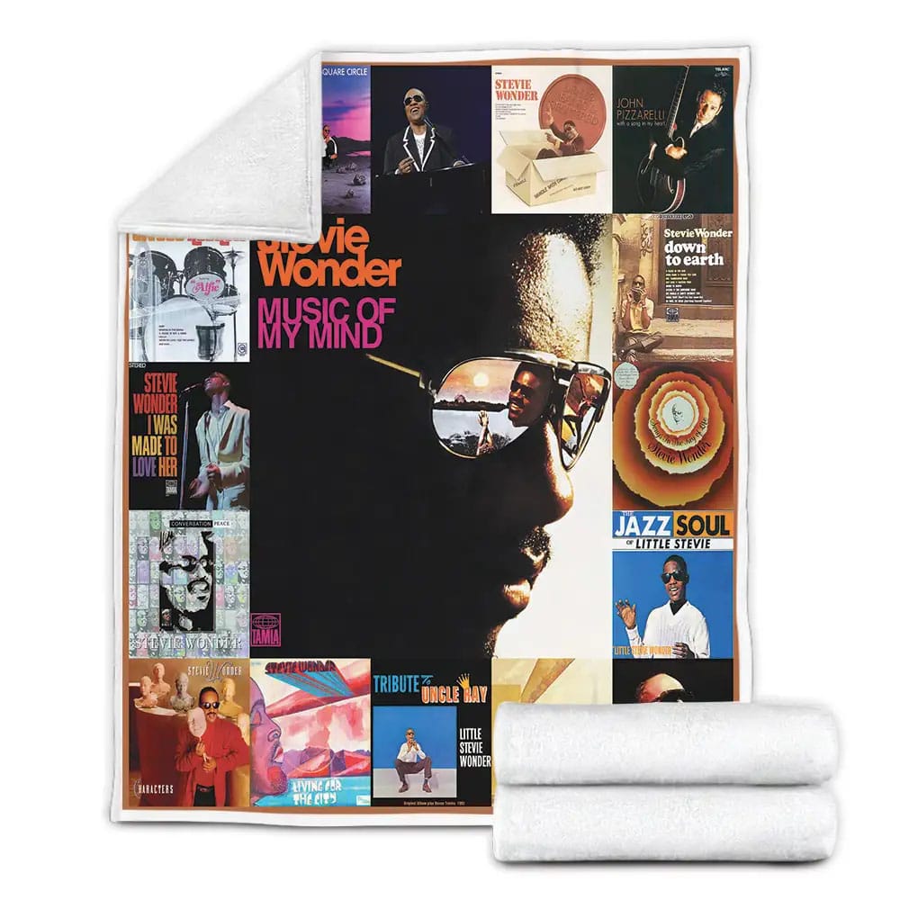 Stevie Wonder Albums Fleece Blanket Gift For Wife Husband
