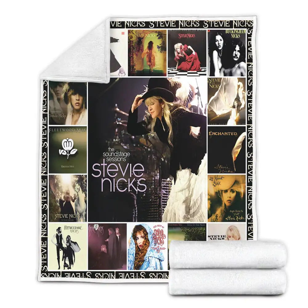 Stevie Nicks Albums Cover Poster Fleece Blanket Gift For Wife Husband