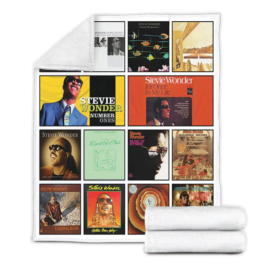 Stevie Wonder Best Albums Fleece Blanket 