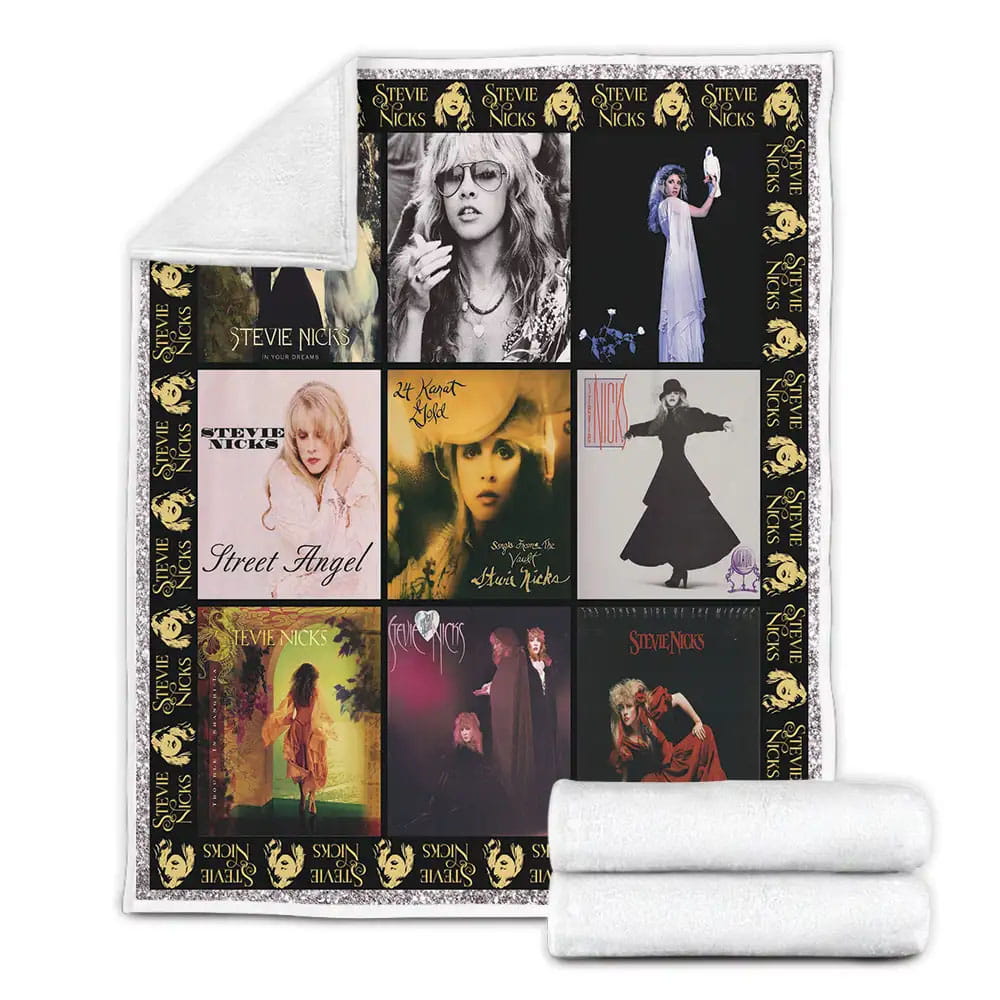 Stevie Nicks Albums Fleece Blanket Gift For Mothers Day Fathers Day