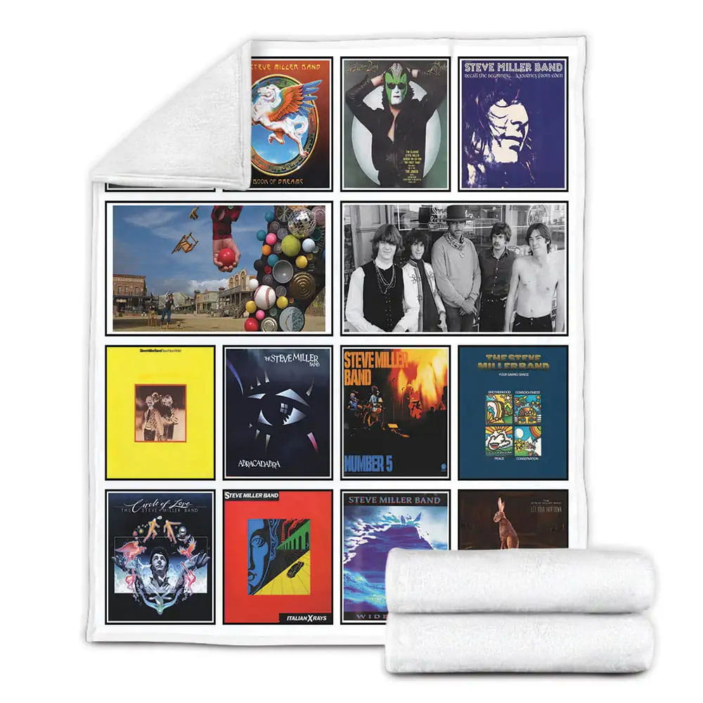 Steve Miller Band Album Covers Fleece Blanket Gift For Besties