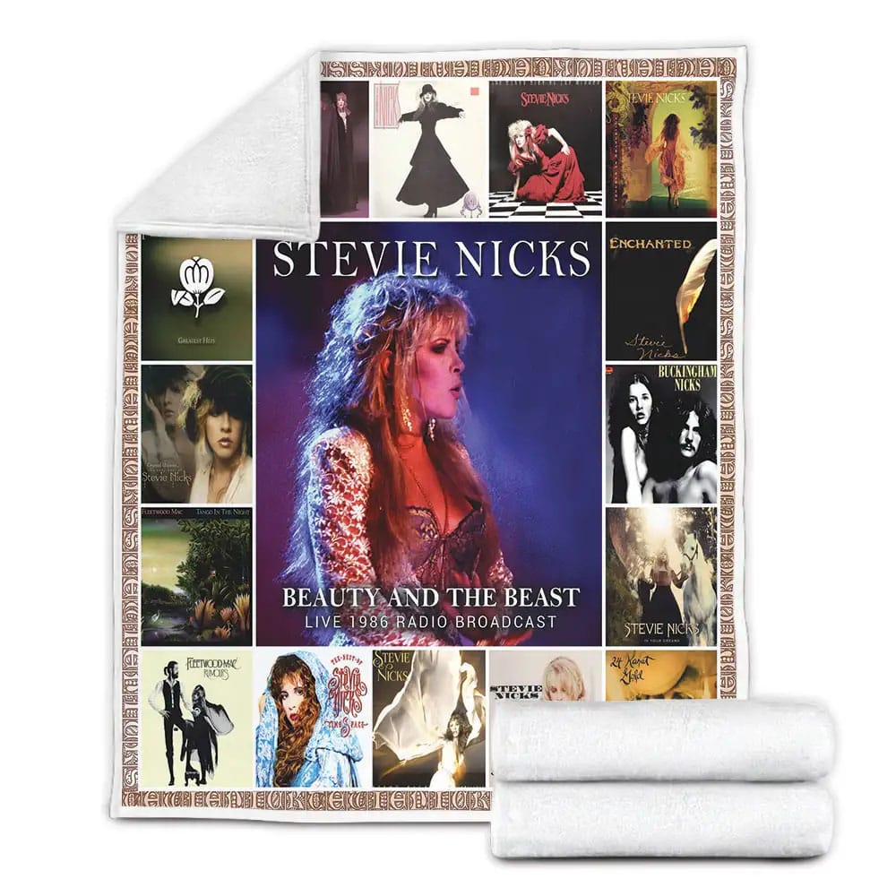 Stevie Nicks Albums Cover Poster Fleece Blanket 