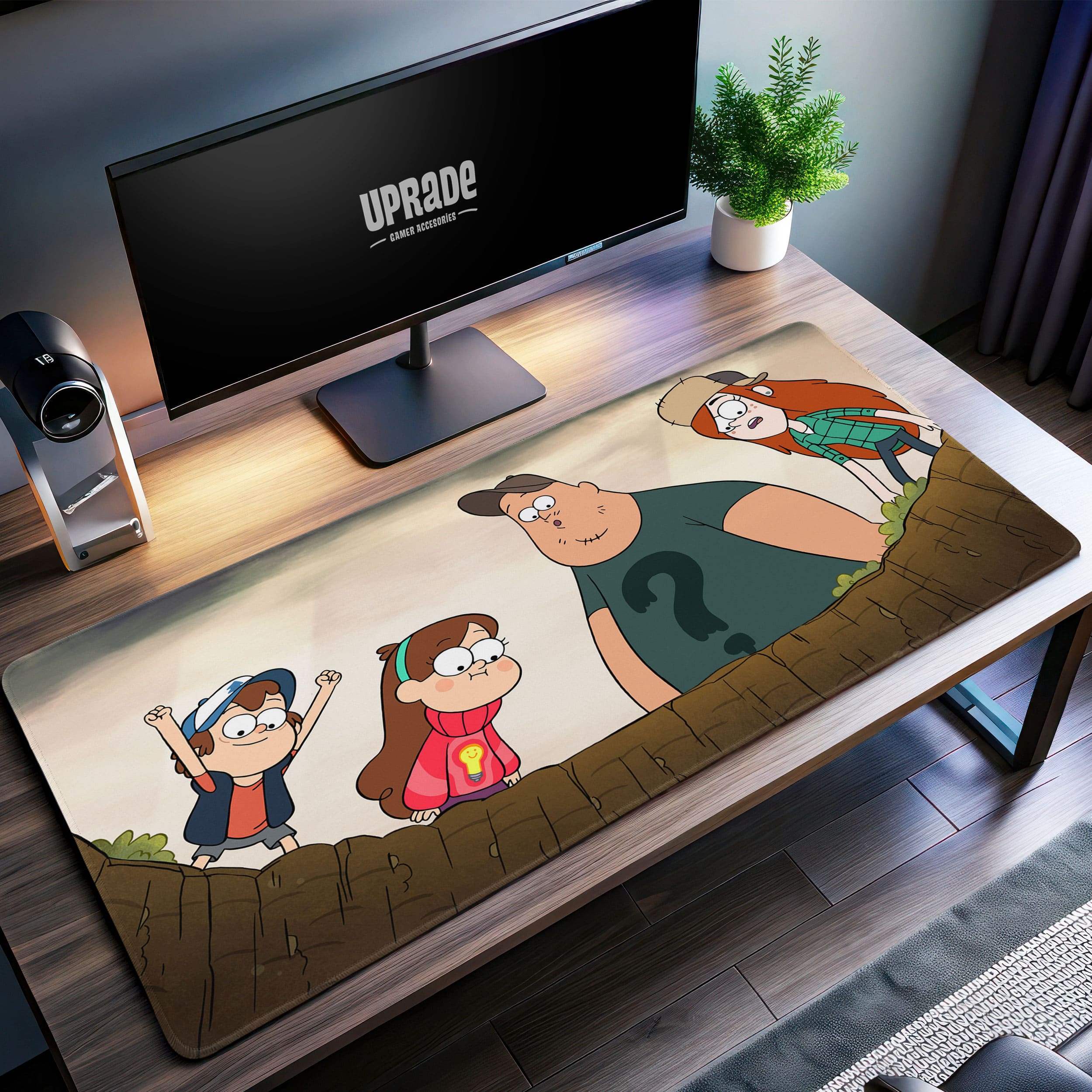 Allleftout Mystery Shack Team Desk Mat, Gravity Falls Mouse Pad