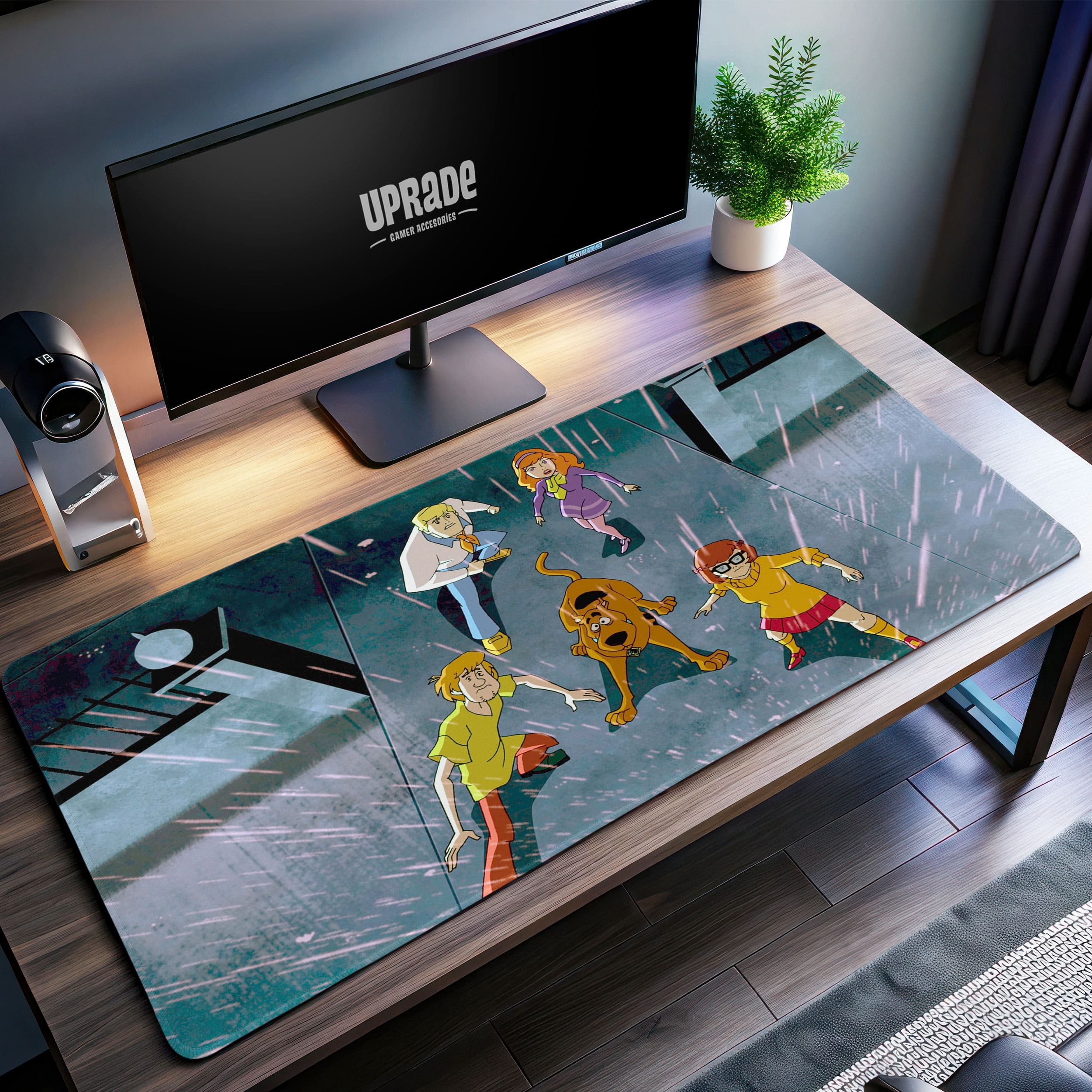 Allleftout Scooby-Doo Mystery Crew Desk Mat, Ghost Hunt Mouse Pad