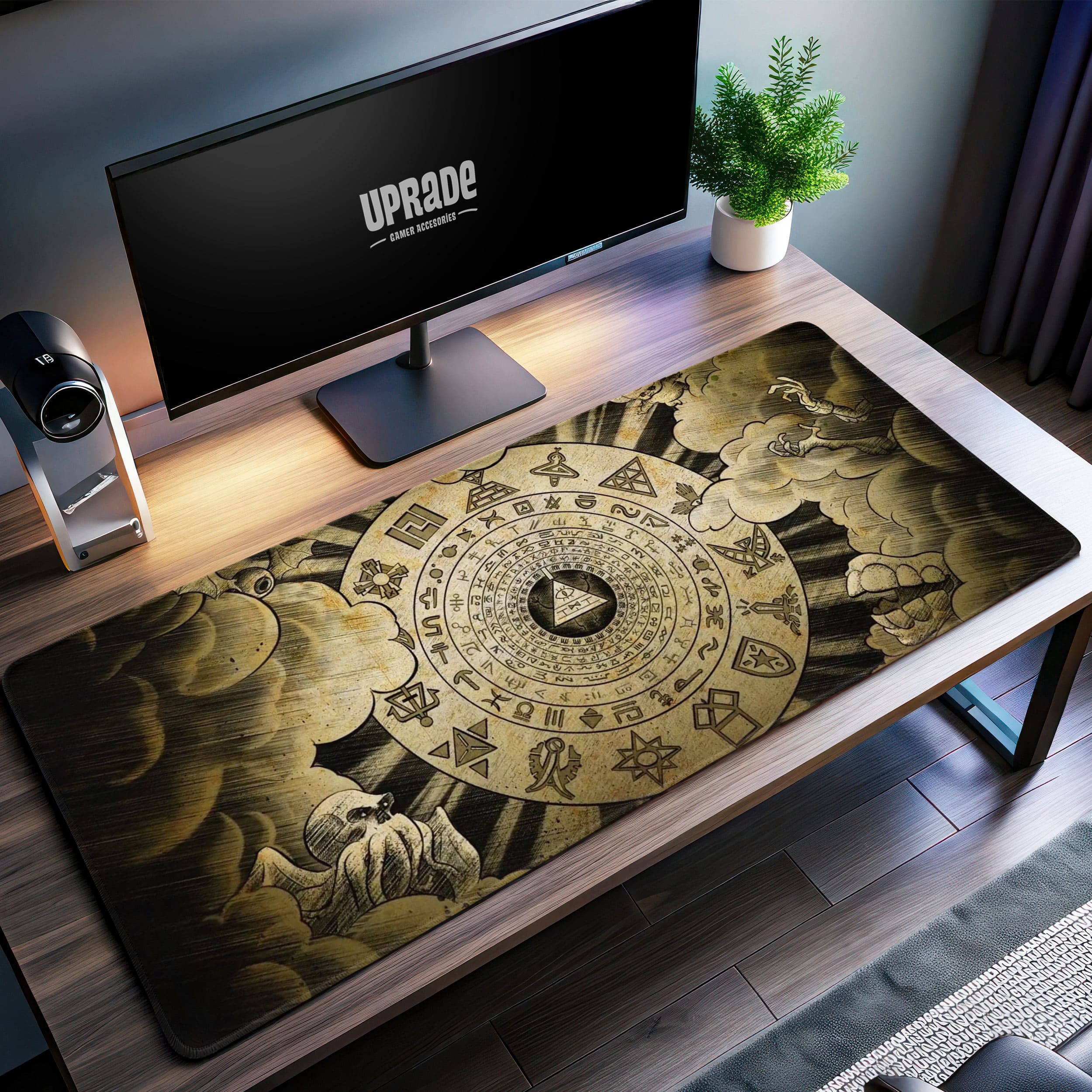 Allleftout Mystery Cipher Desk Mat, Gravity Falls Mouse Pad
