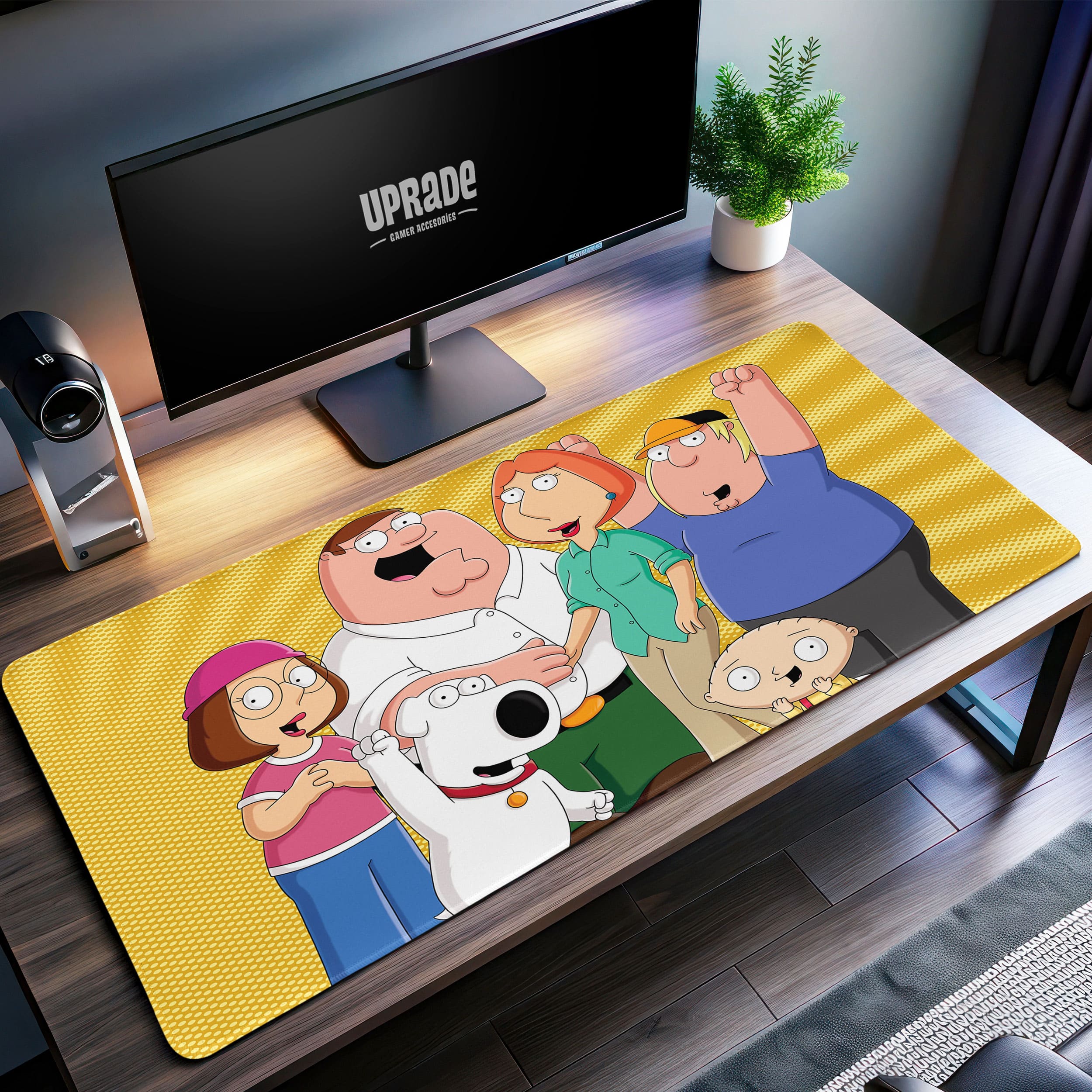 Allleftout Family Guy Griffin Family Desk Mat, Animated Comedy Mouse Pad