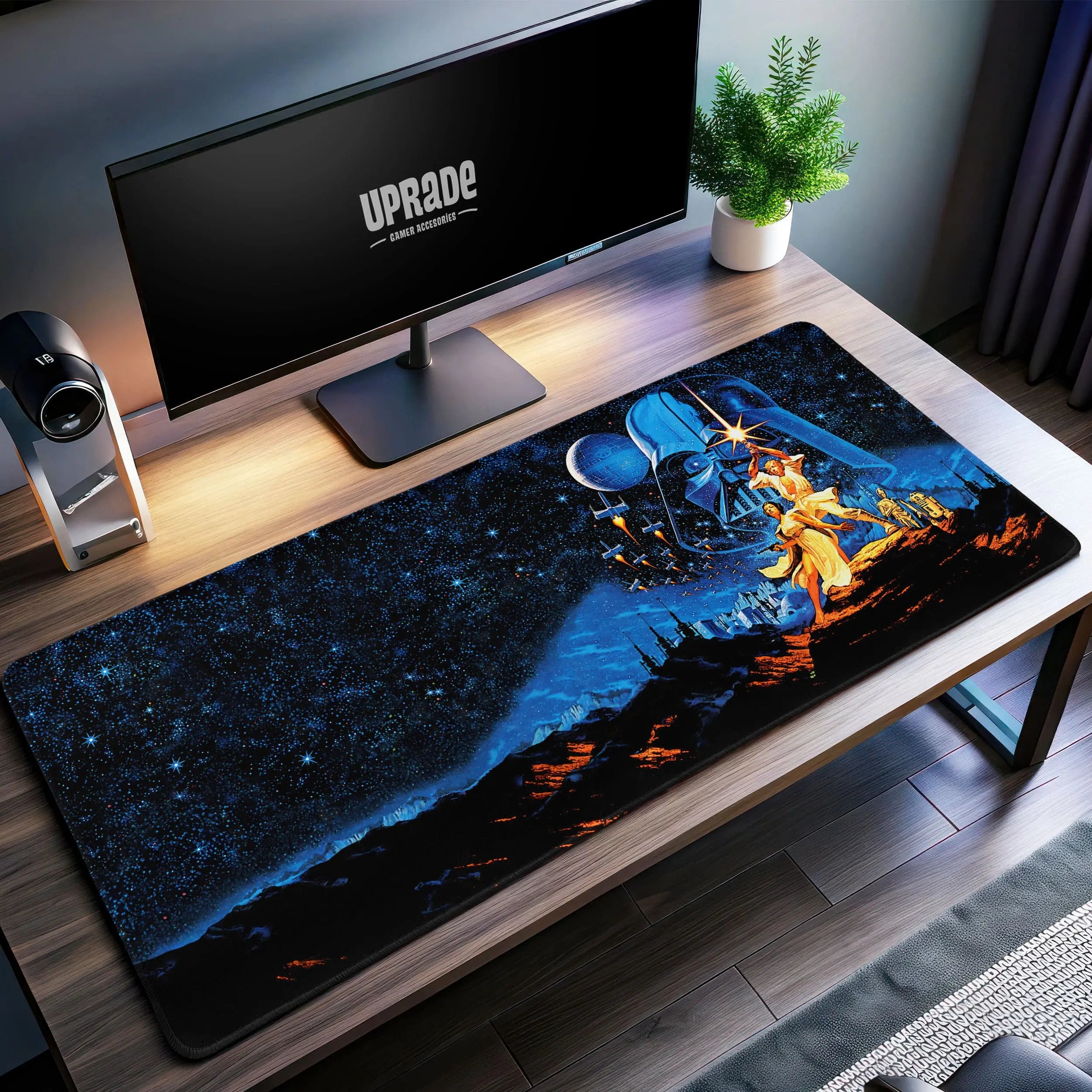 Allleftout Star Wars Classic Saga Desk Mat, Galactic Mouse Pad