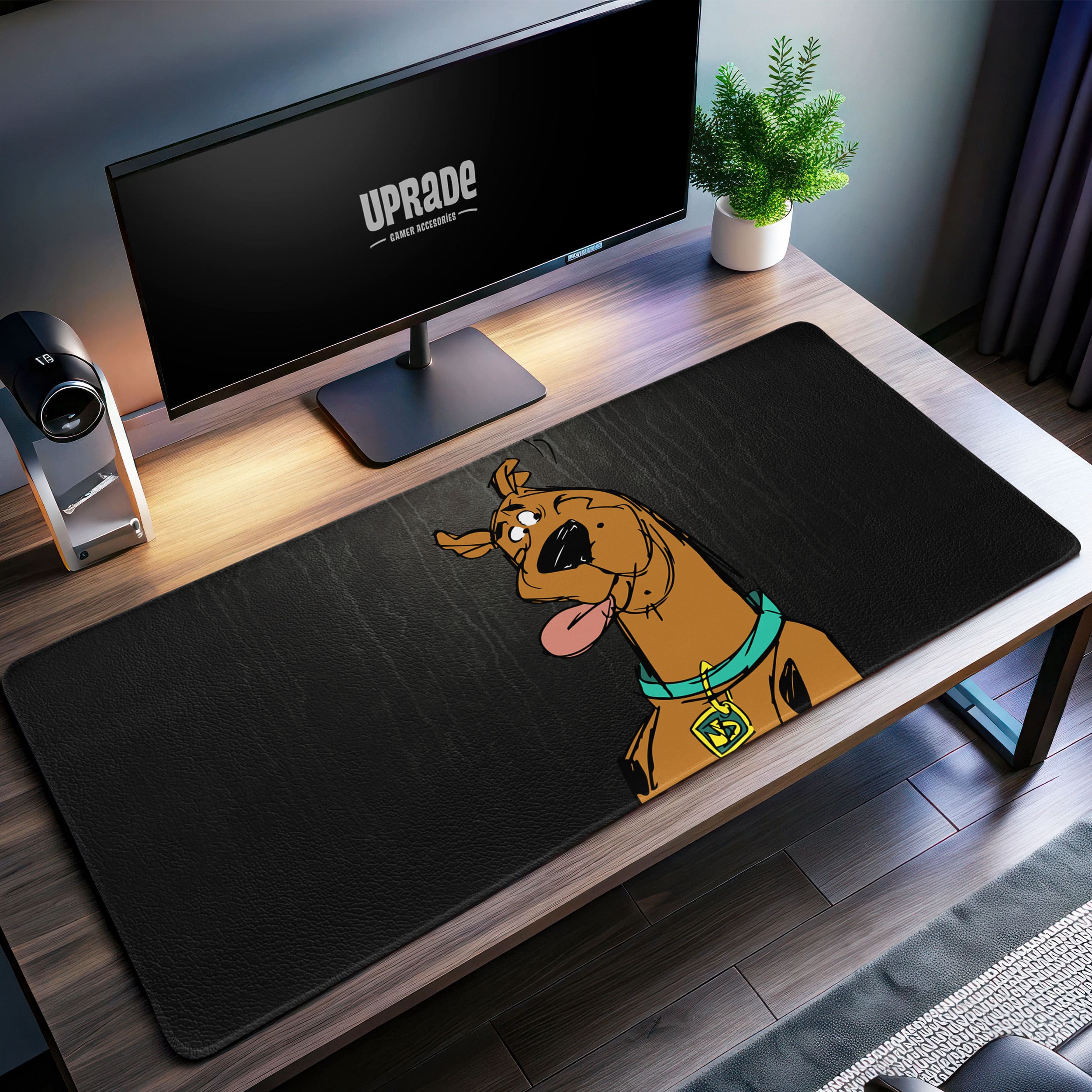Allleftout Scooby-Doo Funny Expression Desk Mat, Mystery Mouse Pad