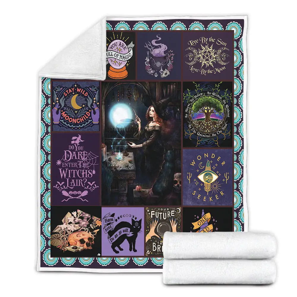 Spirit Of The Witch Make Today Magical Fleece Blanket Gift For Besties
