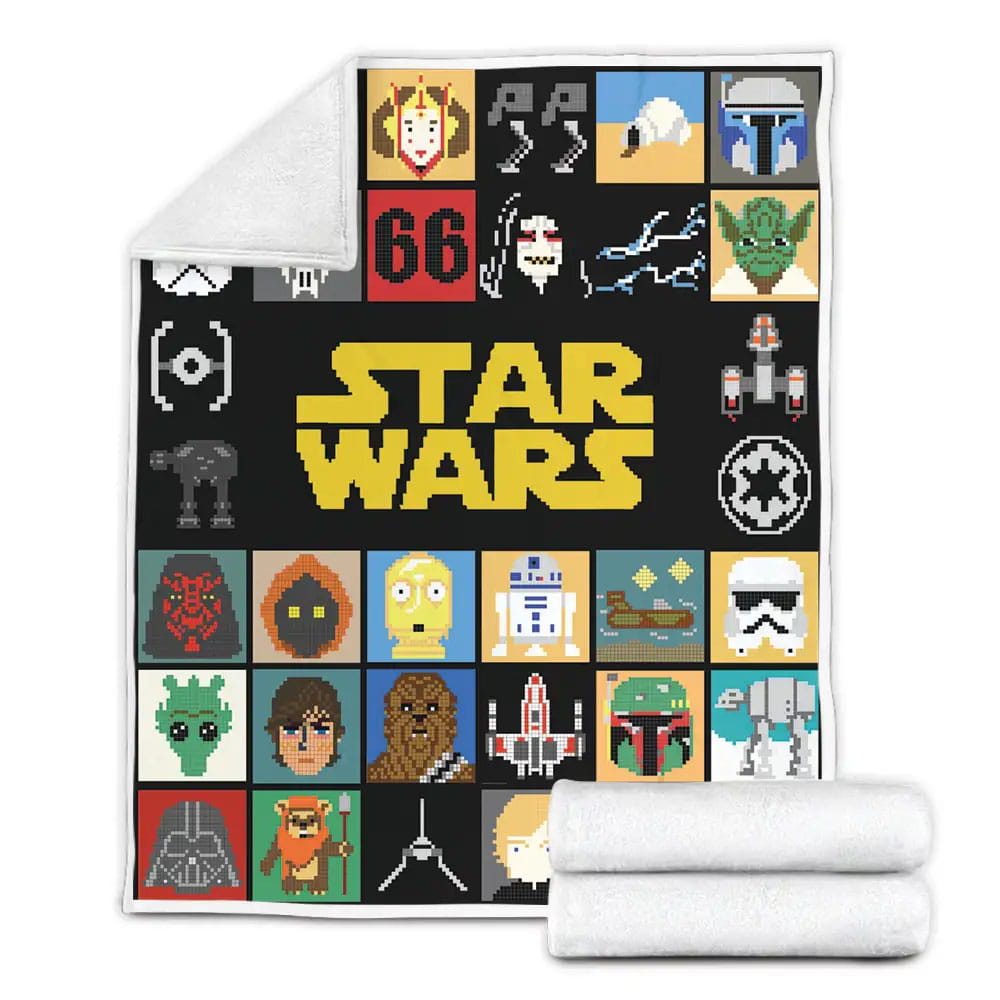 Star Wars Fleece Blanket Gift For Birthday Halloween Christmas