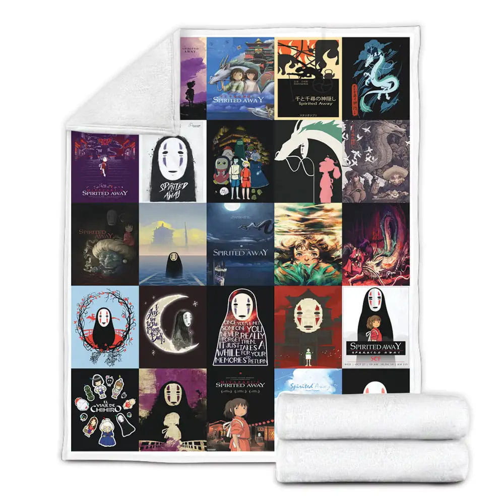 Spirited Away Fleece Blanket Gift For Wife Husband