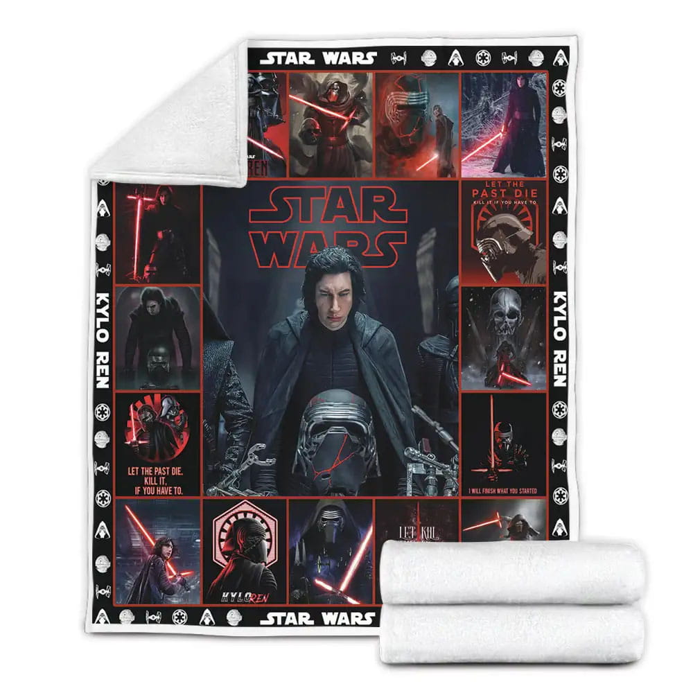 Star Wars Kylo Ren Fleece Blanket Gift For Birthday Halloween Christmas