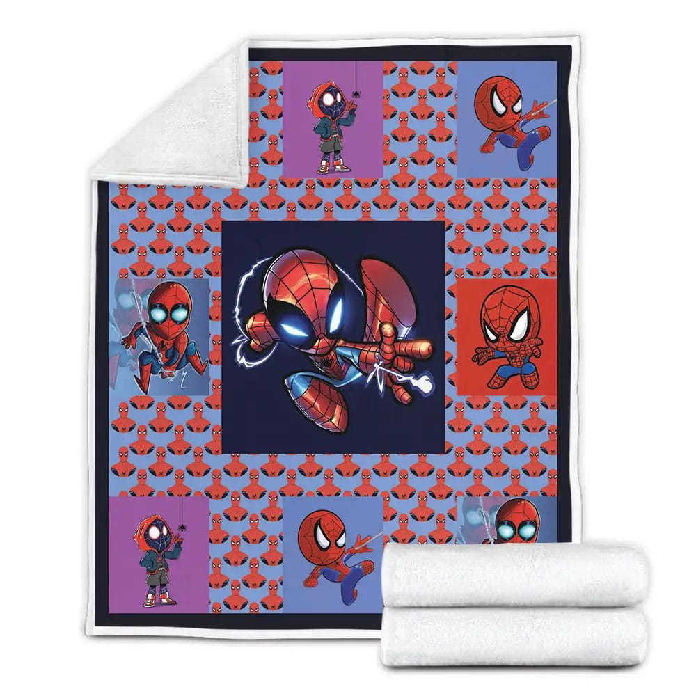 Spiderman Fleece Blanket Gift For Birthday Halloween Christmas