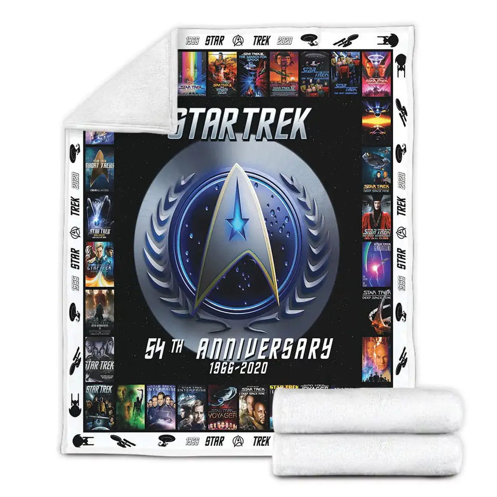 Star Trek 54th Anniversary Fleece Blanket Gift For Besties