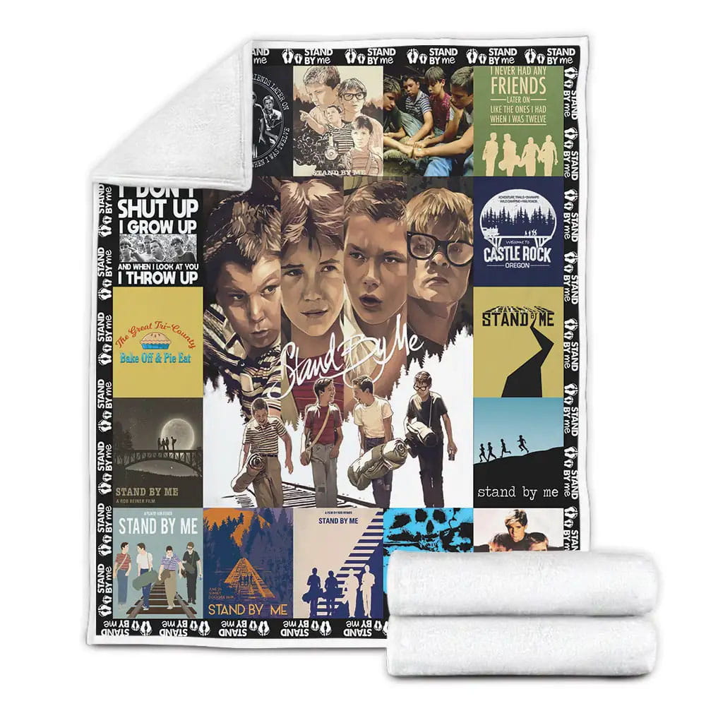 Stand By Me Poster Fleece Blanket Gift For Wife Husband