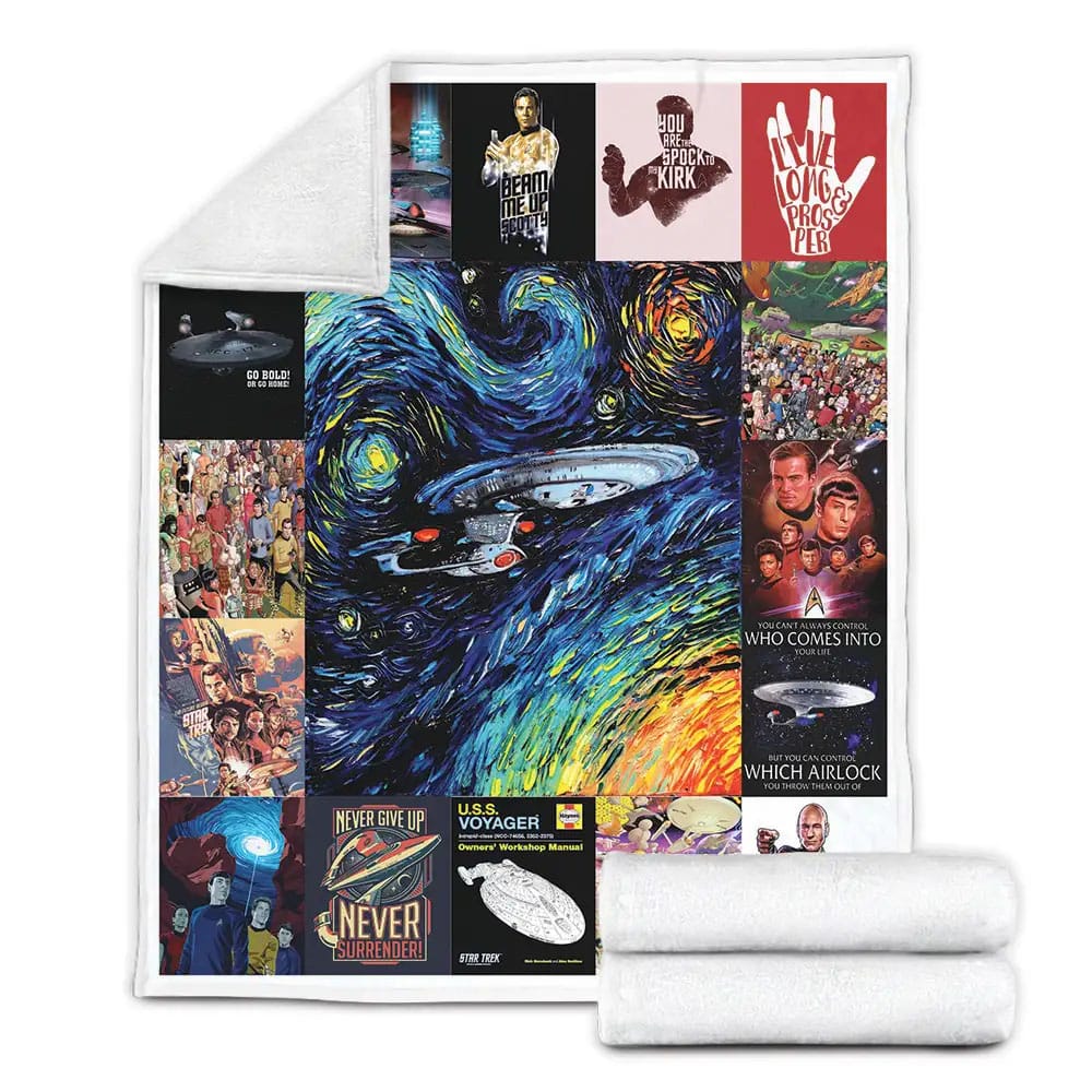 Star Trek Fleece Blanket Gift For Wife Husband