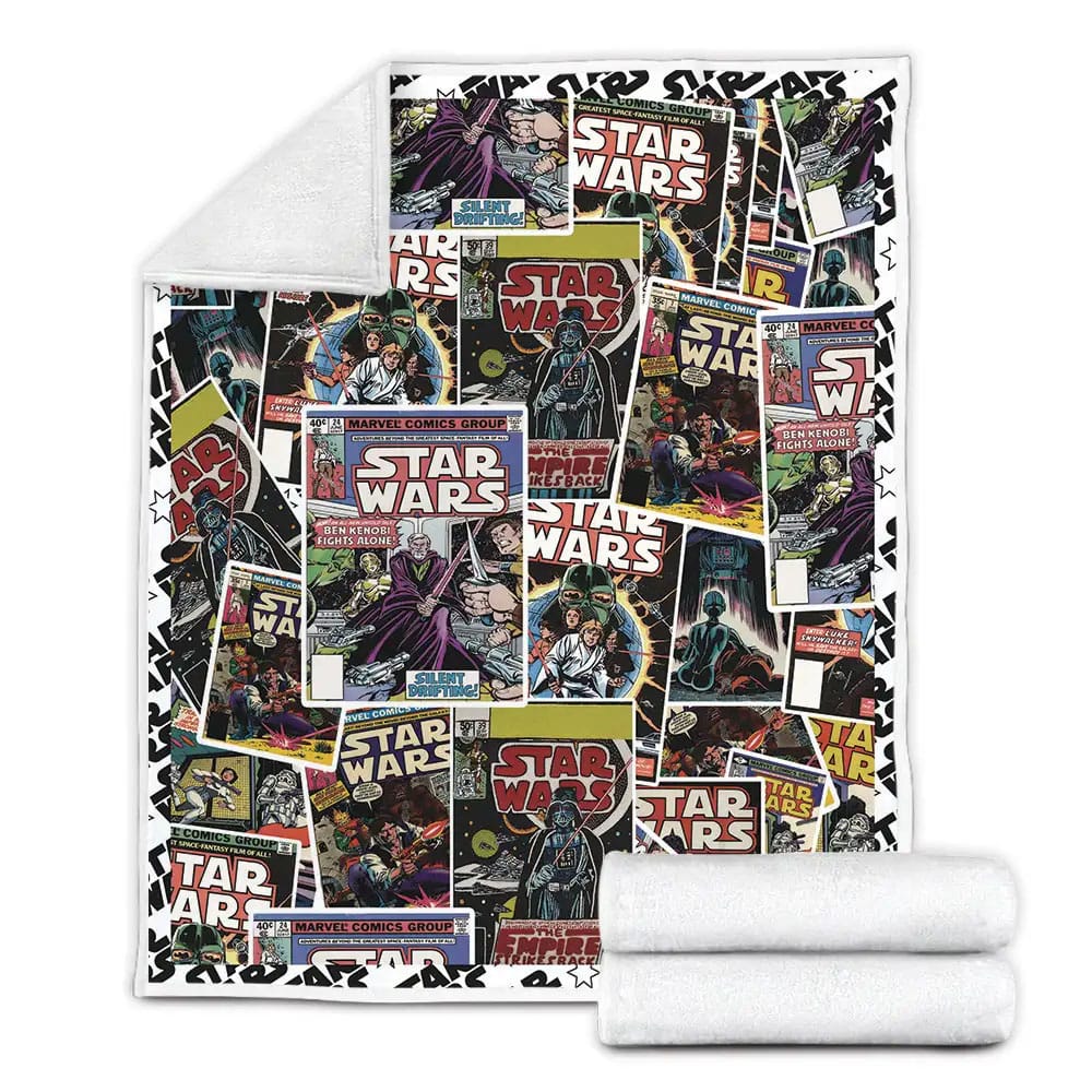 Star Wars Inspired Fleece Blanket Gift For Mothers Day Fathers Day