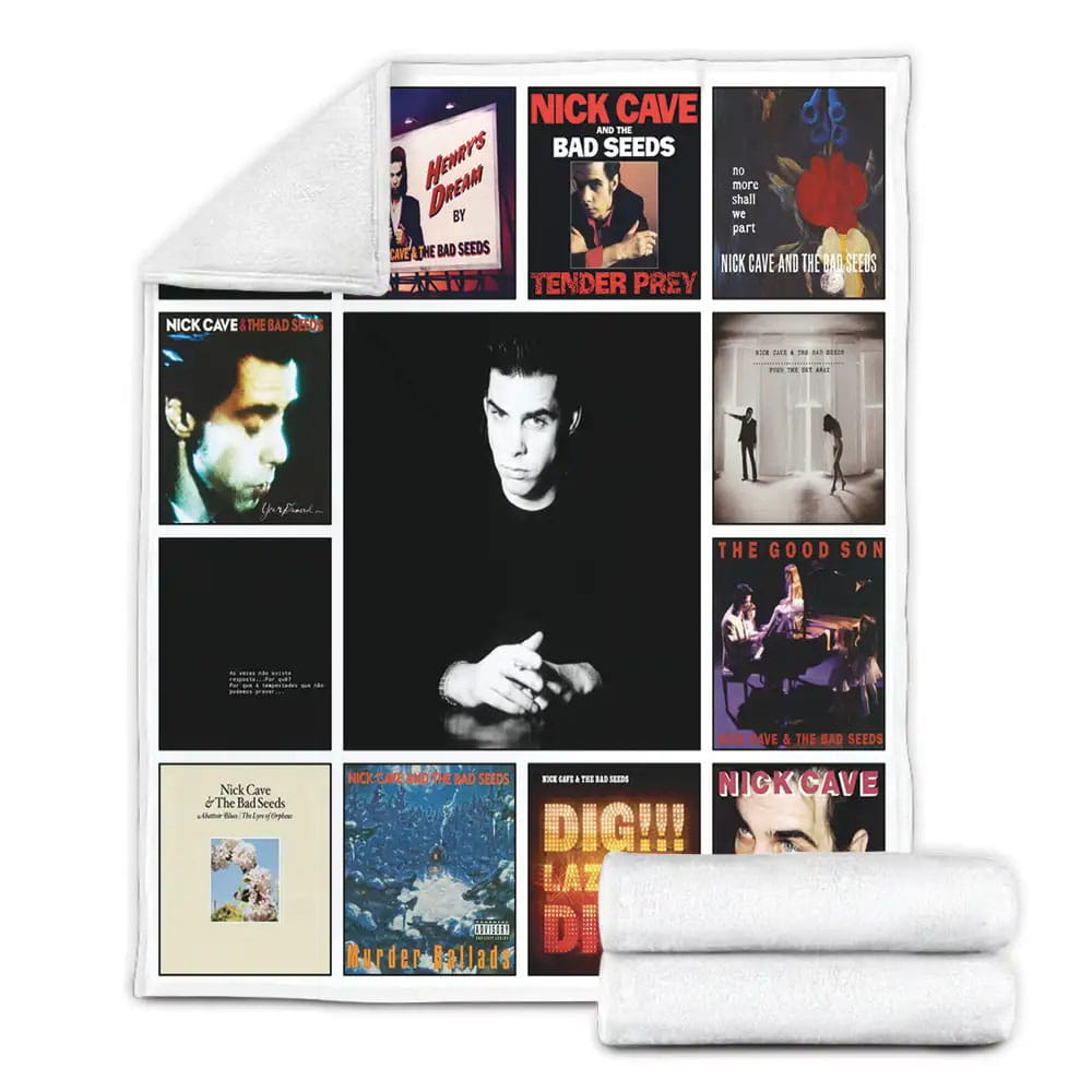 Nick Cave and the Bad Seeds Fleece Blanket Gift For Wife Husband