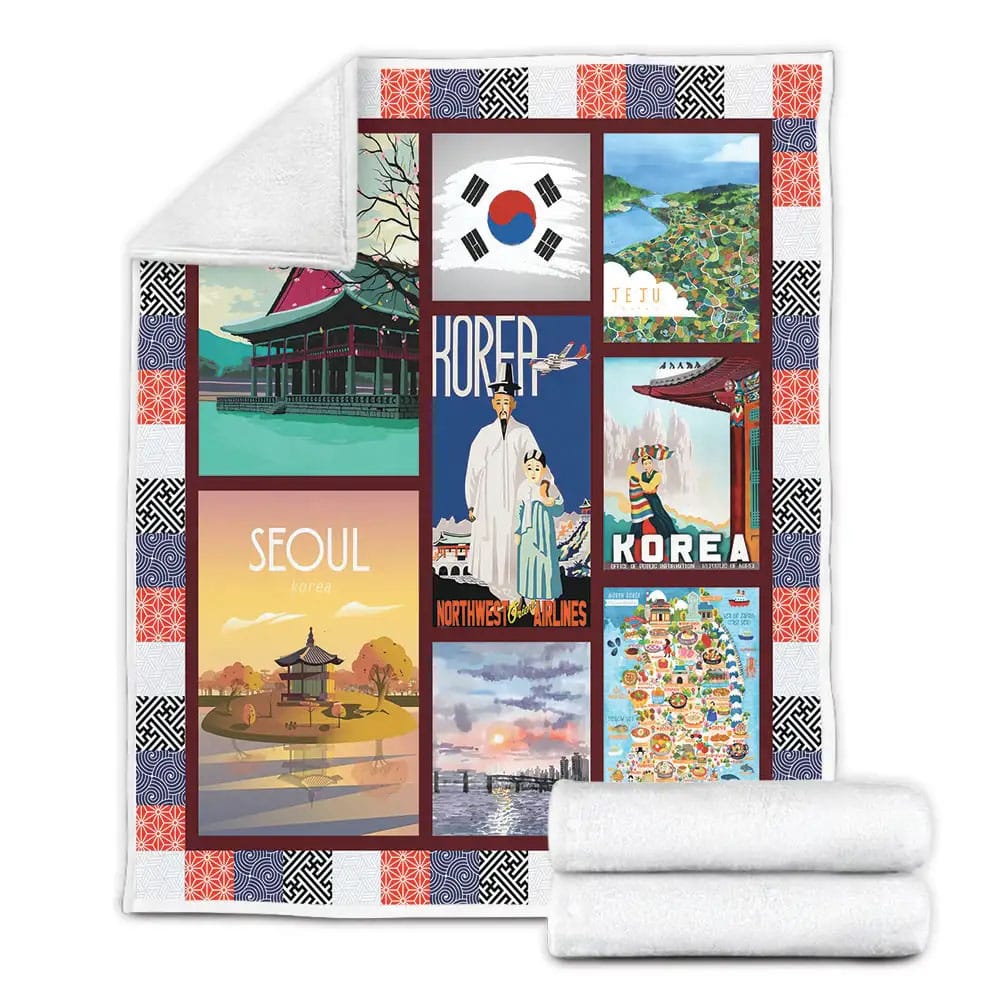 South Korea Fleece Blanket Gift For Wife Husband