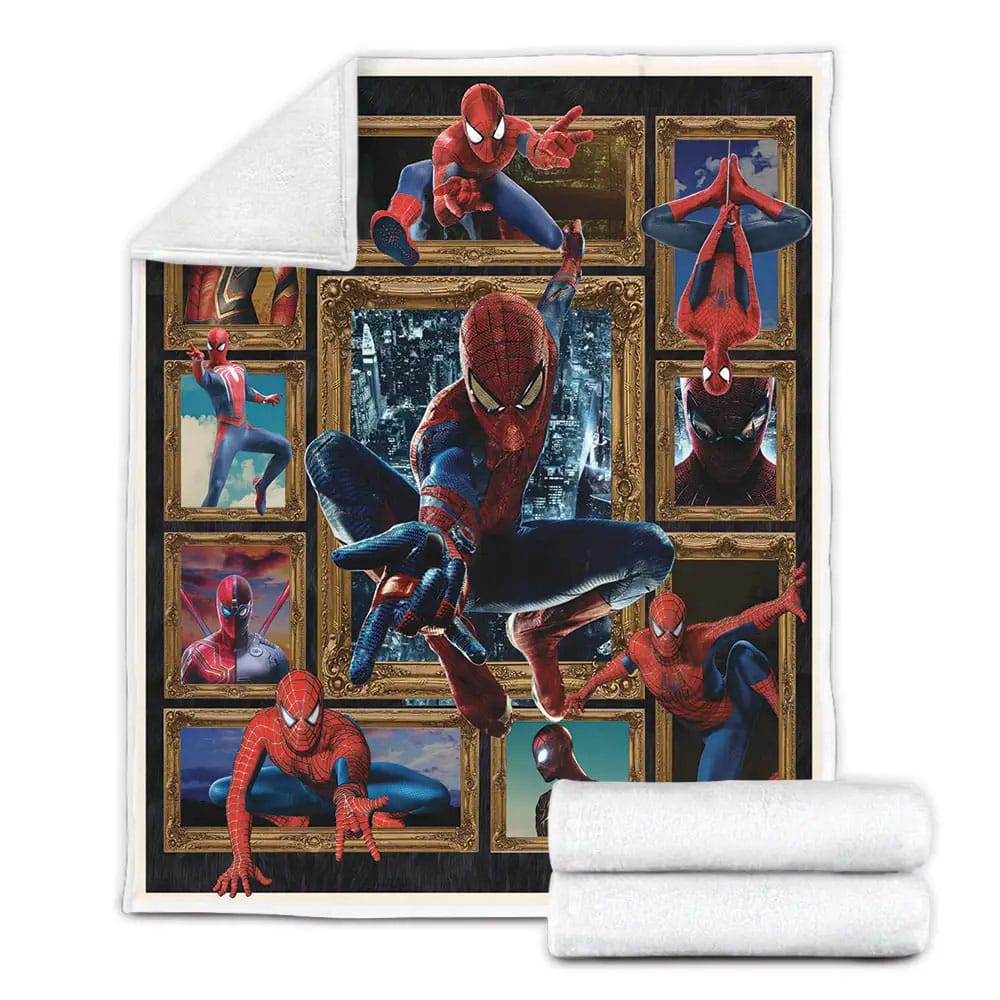 Spider Man Fleece Blanket Gift For Wife Husband