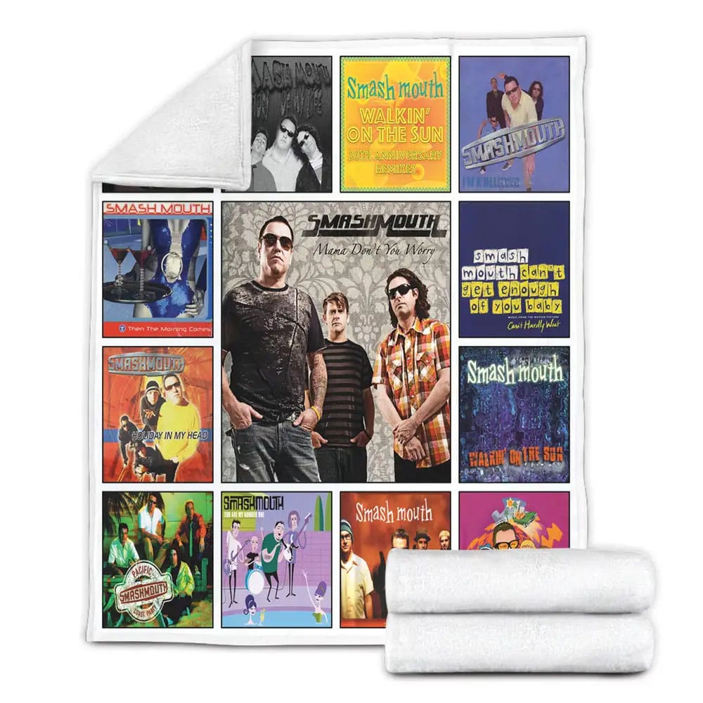 Smash Mouth Fleece Blanket Gift For Besties