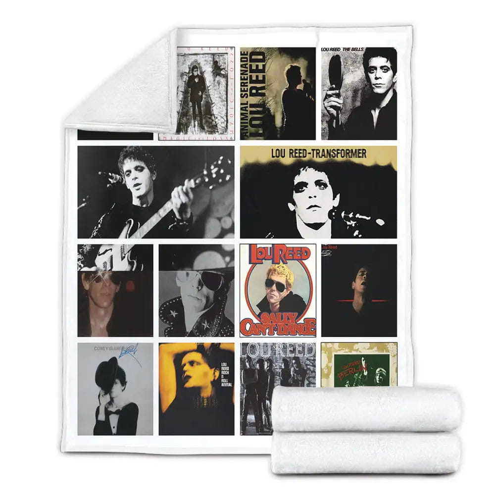 Lou Reed Fleece Blanket Gift For Mothers Day Fathers Day